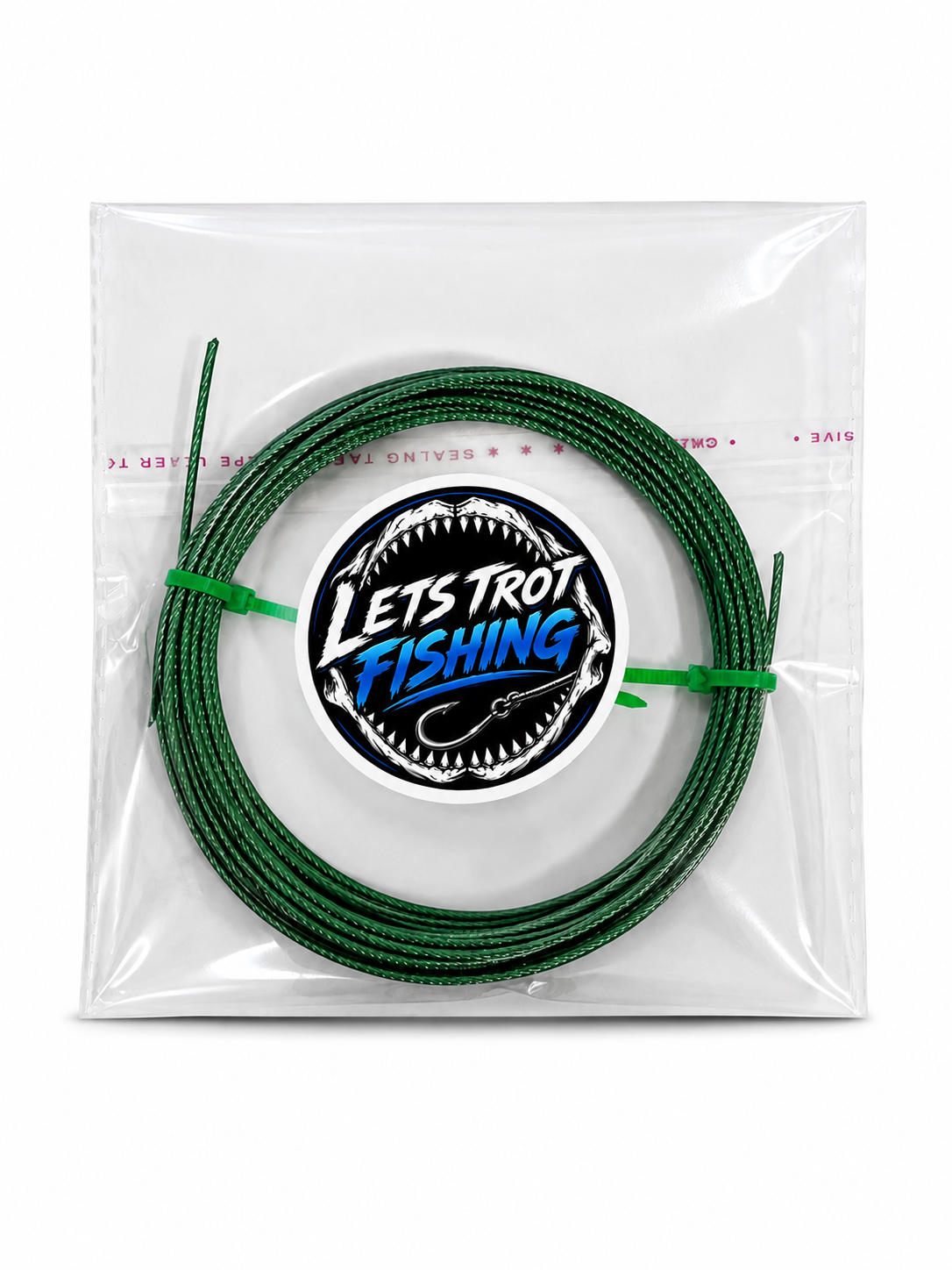 1.5mm Green PVC Coated 7×7 Stainless Trace Wire – 5 Metres – 250lb