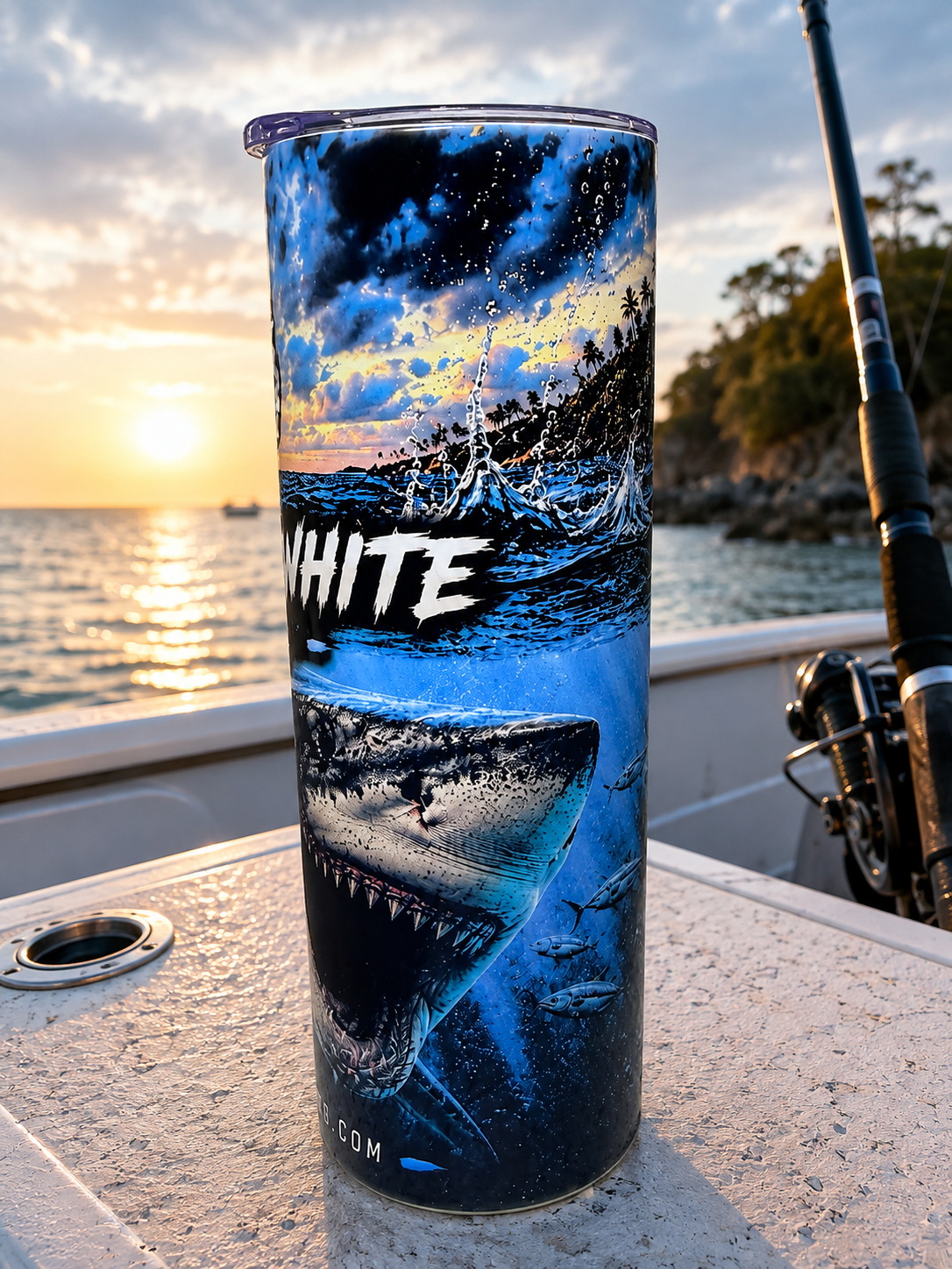 Great White Edition - 20oz Stainless Steel Tumbler