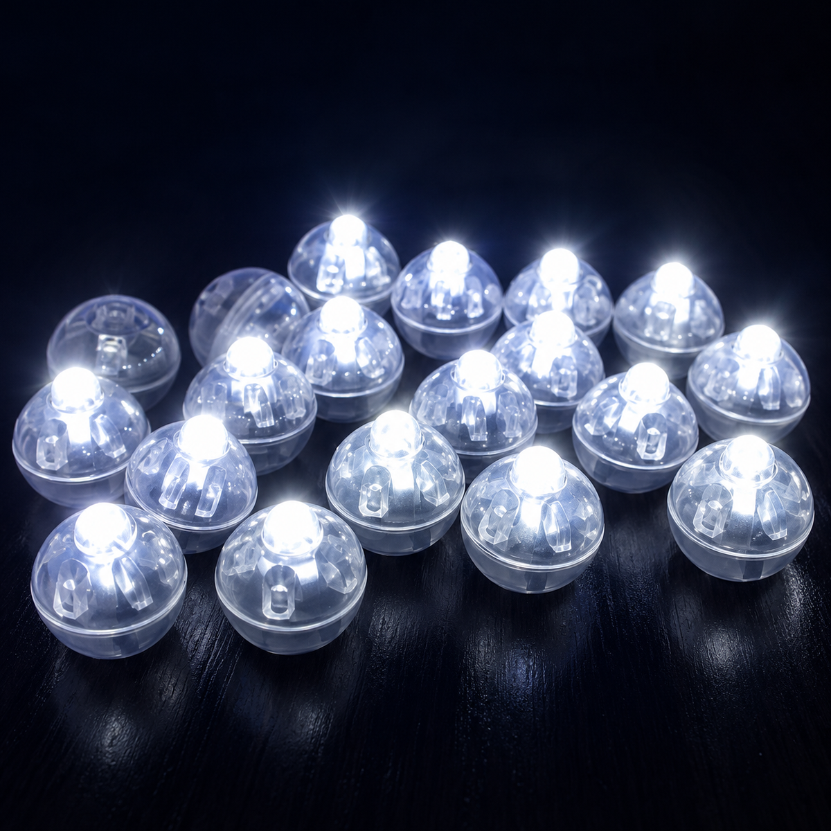 Round LED Balloon Fishing Lights – Pull Tab | White & Colour Changing