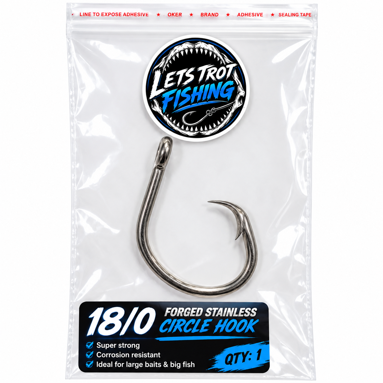 18/0 Forged Heavy Duty Stainless Circle Hook