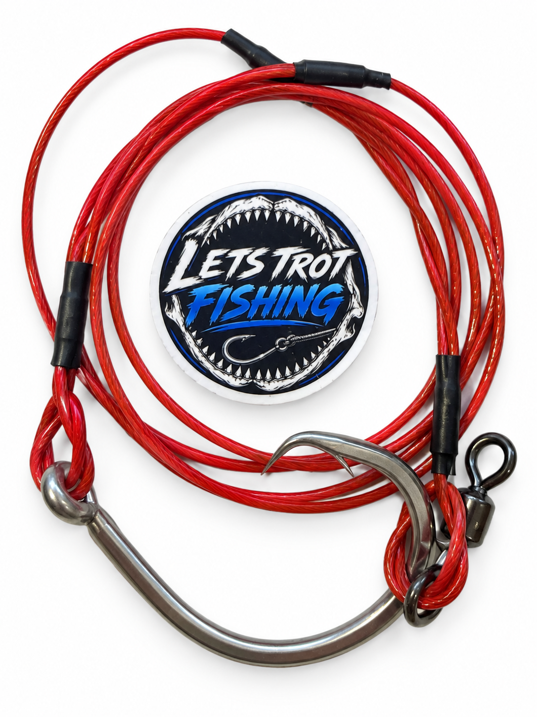 1.5m+ Heavy Castable Shark Rig – 2.5mm Stainless Trace Wire
