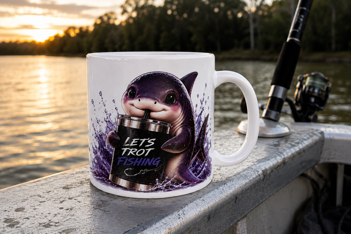 Personalised Baby Bull Shark Coffee Mug – 11oz