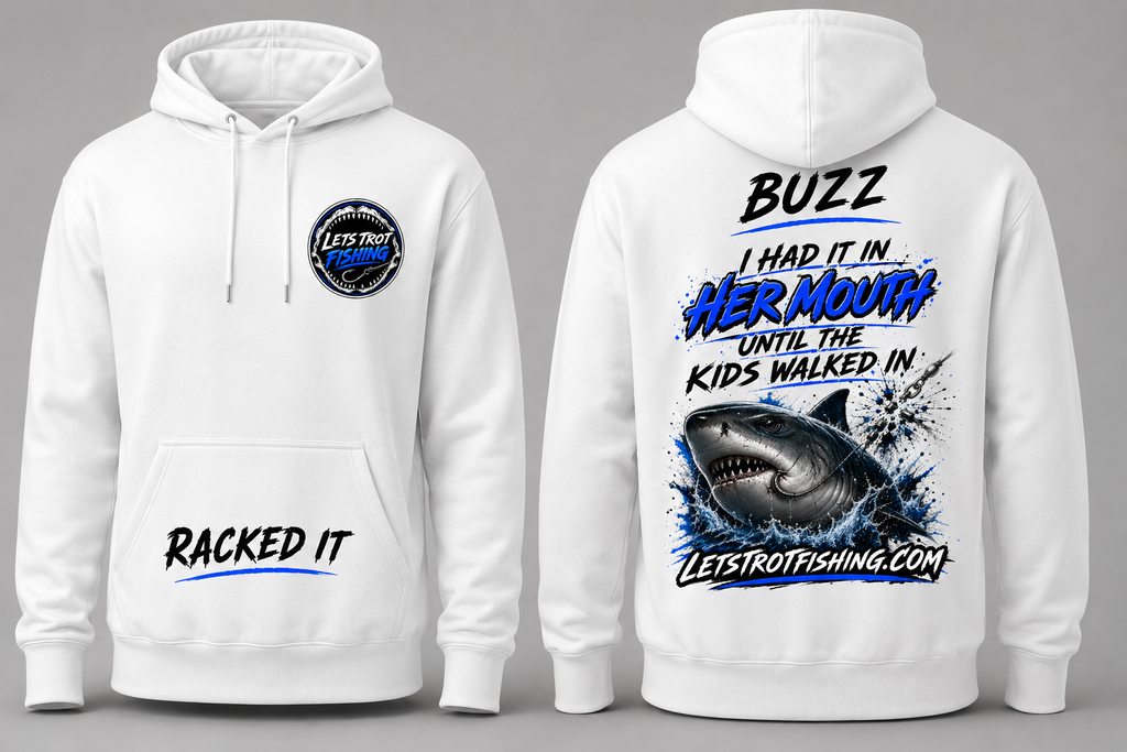Lets Trot Fishing Personalised Hoodie
