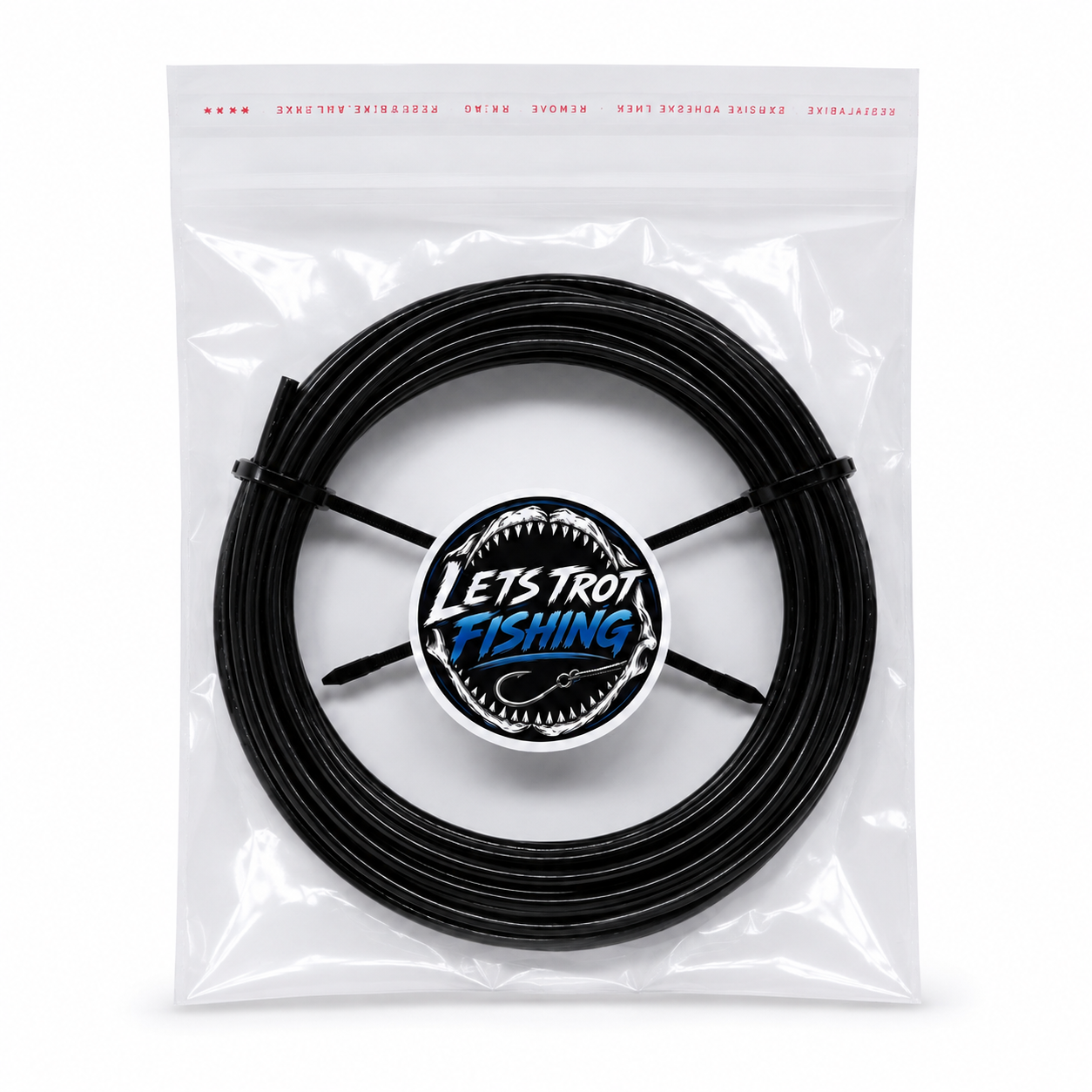 3.0 mm Black PVC Coated 7×7 Stainless Trace Wire – 5 Metres
