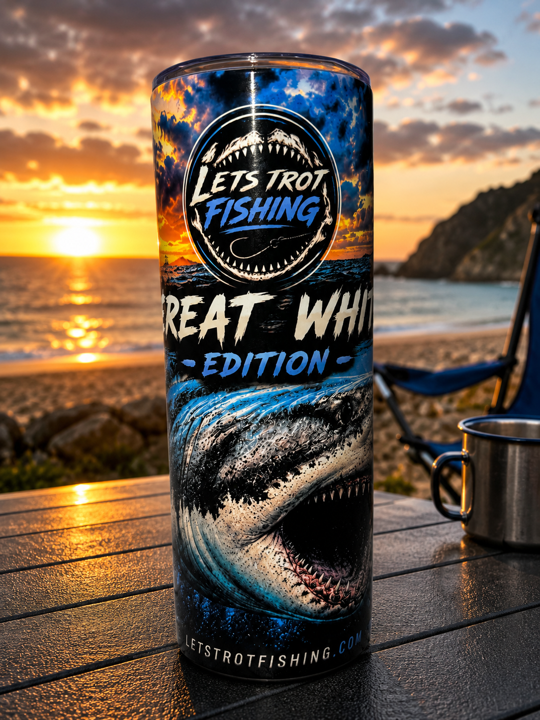 Great White Edition - 20oz Stainless Steel Tumbler