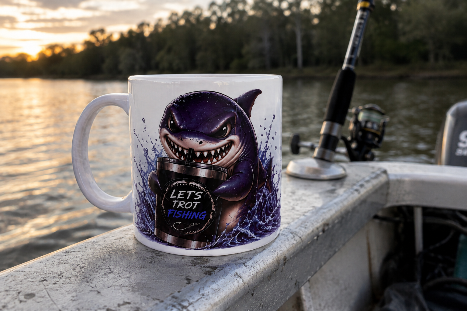 Personalised Baby Bull Shark Coffee Mug – 11oz